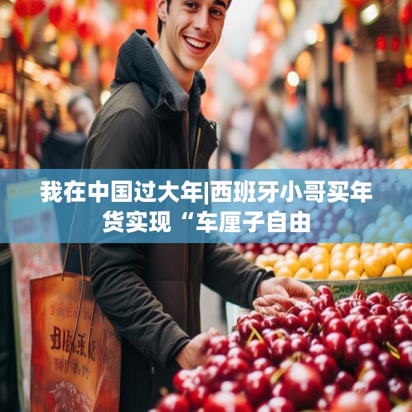 我在中国过大年|西班牙小哥买年货实现“车厘子自由