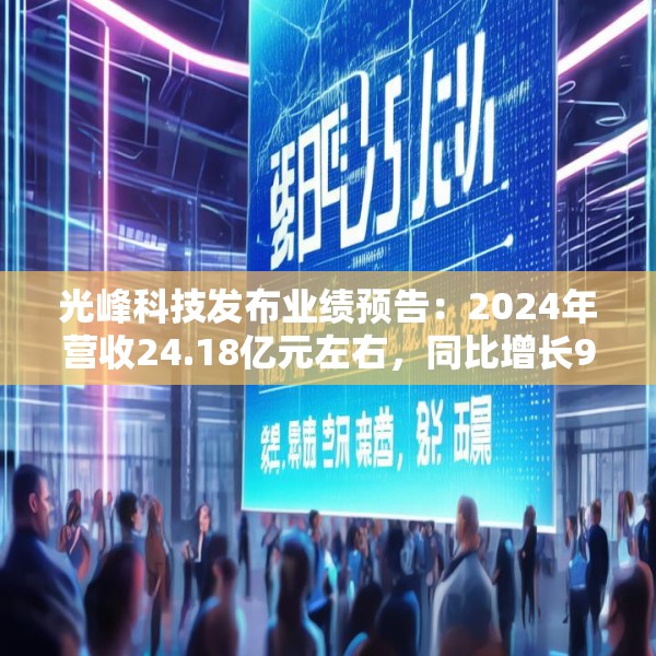 光峰科技发布业绩预告：2024年营收24.18亿元左右，同比增长9.26%左右