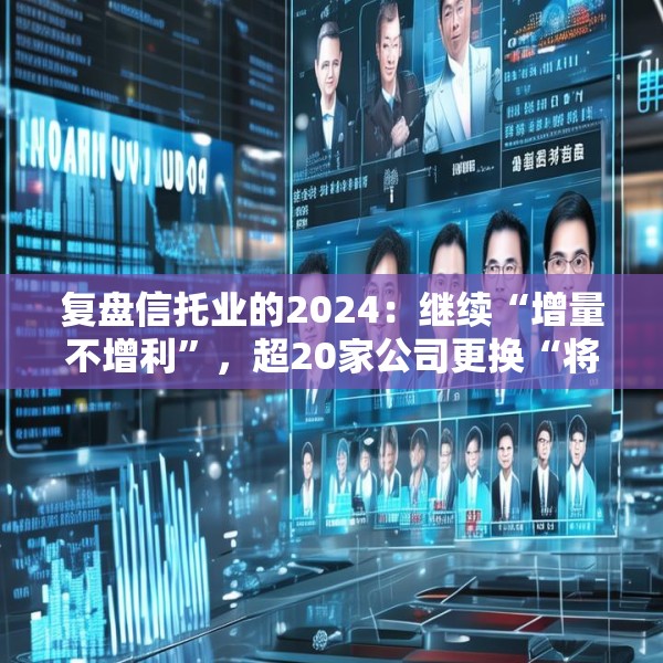 复盘信托业的2024：继续“增量不增利”，超20家公司更换“将帅”，股权挂牌活跃成交冷