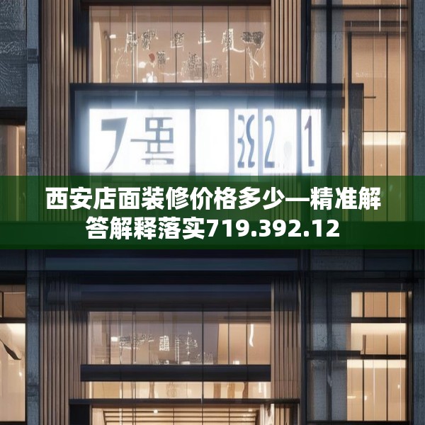 西安店面装修价格多少—精准解答解释落实719.392.12