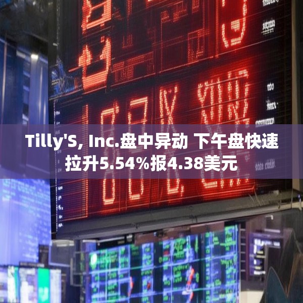 Tilly'S, Inc.盘中异动 下午盘快速拉升5.54%报4.38美元