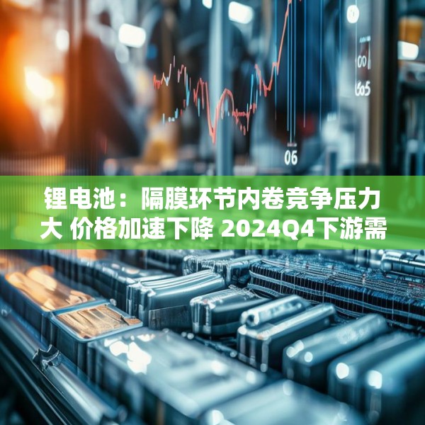 锂电池：隔膜环节内卷竞争压力大 价格加速下降 2024Q4下游需求超预期但价格未有利提升